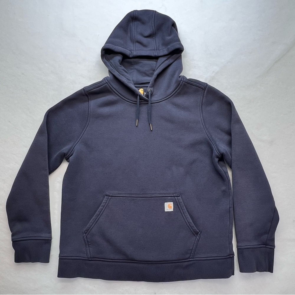 Carhartt Navy Blue Hoodie Sweatshirt‎ Youth Size L 12-14